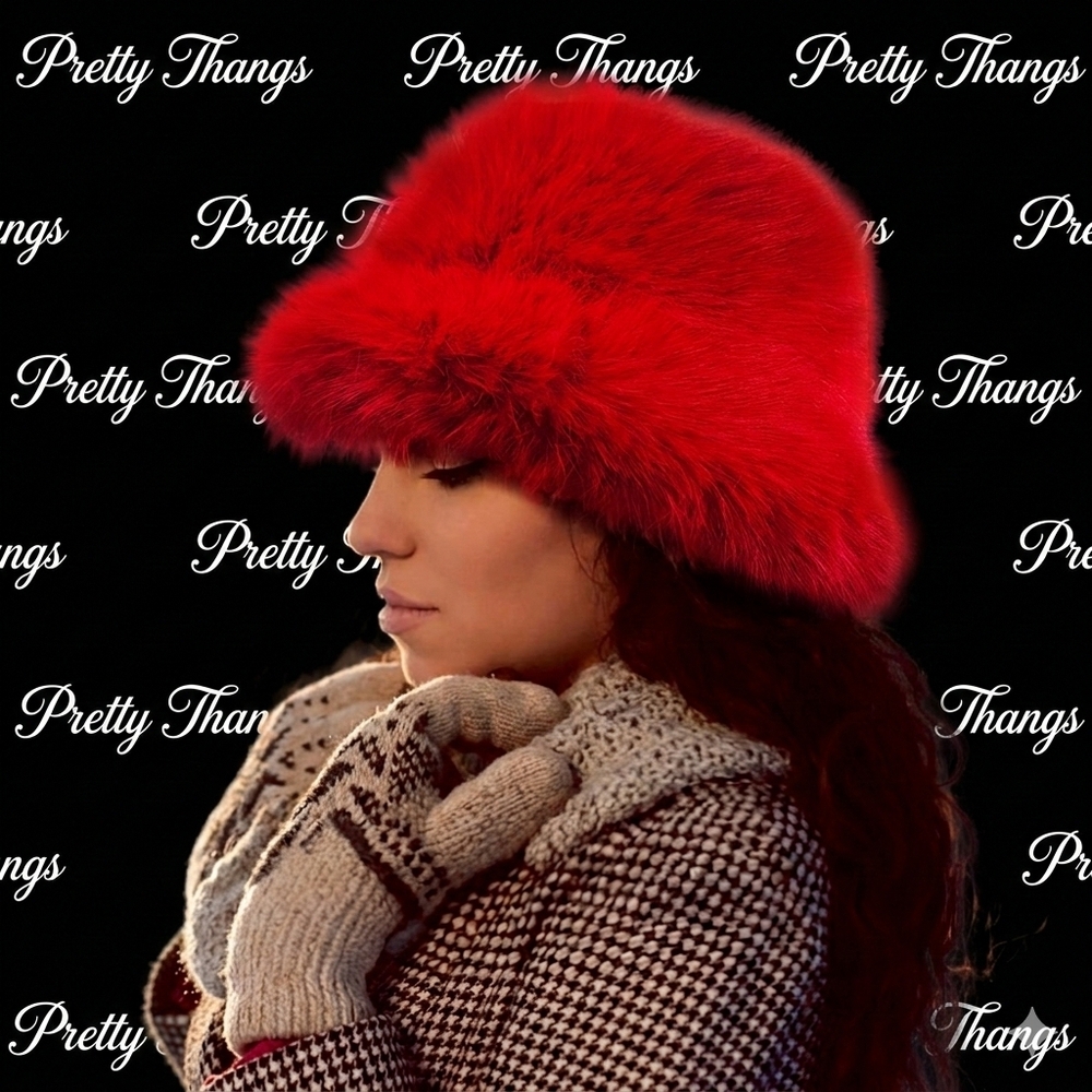 Red Fur Hat